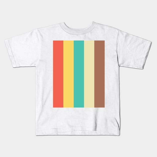 Vintage Stripes. Kids T-Shirt by nickemporium1